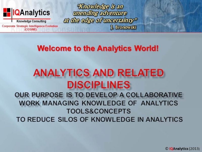 Analytics World 1